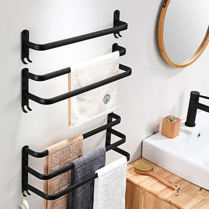 Single-layer/Double-layer/Triple-layer Towel Holder, Towel Storage,  Towel Rack  for Bathroom/Kitchen. Multi-layer Wall-mounted Towel Rack
