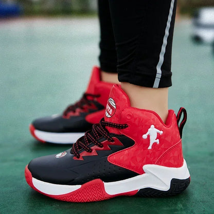 Childrens  Basketball Shoes for Boys /Girls.  Teenagers Breathable,  Non-slip , Lace Up, Indoor //Outdoor Training Sneakers/ Tennis Shoe