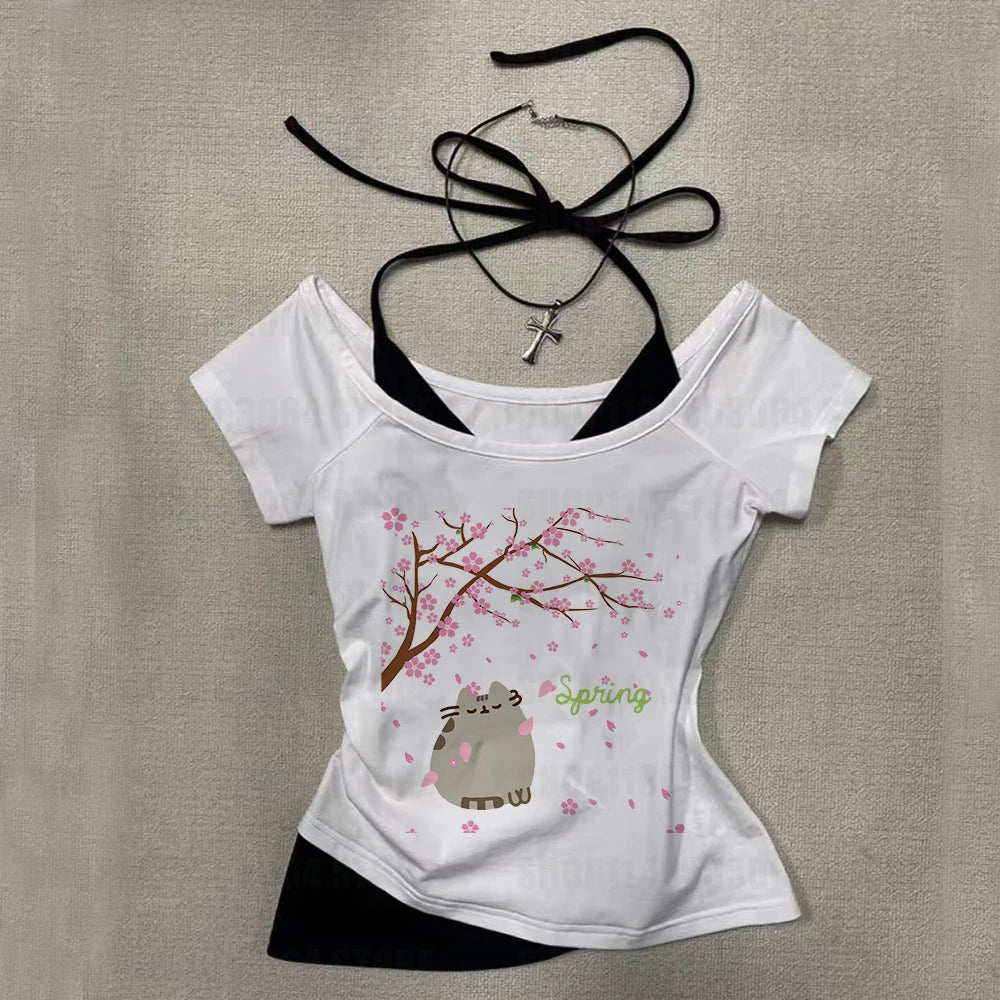 Girls Slim Tops Streetwear  Fit Tank Tops,  Vintage Graphic Womens /girls Summer Tank