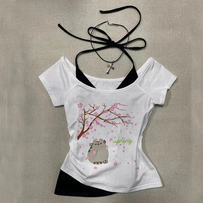 Girls Slim Tops Streetwear  Fit Tank Tops,  Vintage Graphic Womens /girls Summer Tank