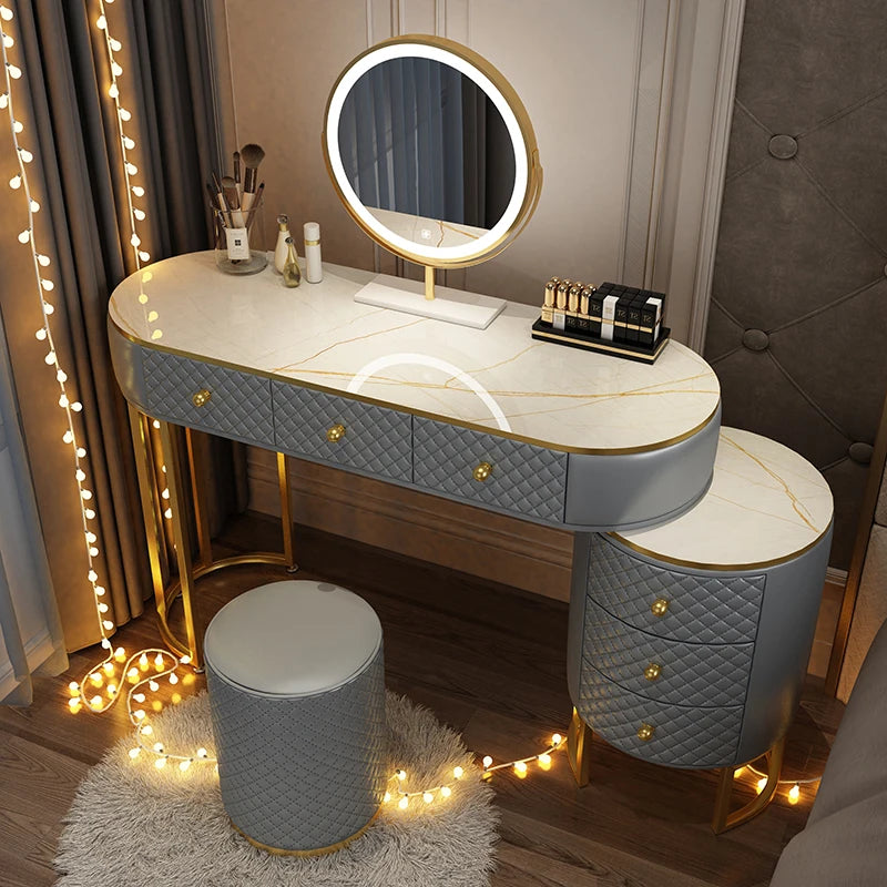 Corner Sideboards Vanity Table,Bedroom Organizer,  Table ,Drawers, Console.  Postmodern Furniture
