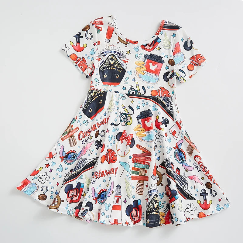 Cruise Dress Family Outfits Mother Son Daughter Summer Matching Dress