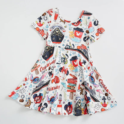 Cruise Dress Family Outfits Mother Son Daughter Summer Matching Dress