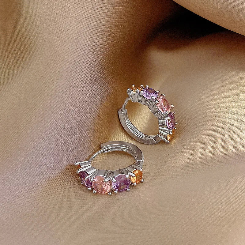 Crystal Lymphatic Drainage Earrings with Colorful Crystal.   Round Hoop Earrings Fashion .  Magnet-therapy,  Weight Loss Slimming Jewelry.  #WA4114-1 is the one you can get for sure.  Others are really low.