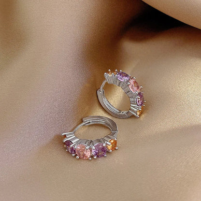 Crystal Lymphatic Drainage Earrings with Colorful Crystal.   Round Hoop Earrings Fashion .  Magnet-therapy,  Weight Loss Slimming Jewelry.  #WA4114-1 is the one you can get for sure.  Others are really low.