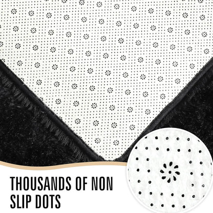 Fluffy Rugs for Bedroom Fuzzy Area Rugs for Living Room, and Soft Kids Carpet .  Non Slip Rugs for Hardwood Floors