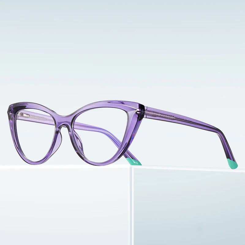 Stylish Cat-eye Frames for  Women.  Computer,  Anti- Blue Light Reading Glasses.  Also,   Customizable Prescription, Myopia /Hyperopia Glasses.