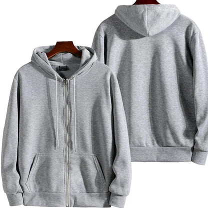 Zipper Hoodies Autumn /Winter.   Men's New Long Sleeve Hooded Sweatshirt. Fashion Casual Male Outfit for Sportwear, Loose Fit Clothes