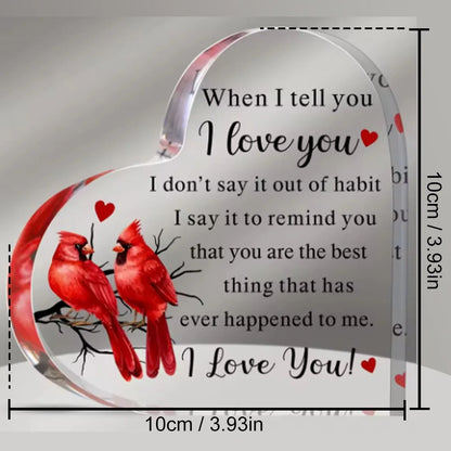 1pc,To My Love Acrylic Gift for Her,  Boyfriend, AND  Gift Ideas Anniversary,  Valentines,  Birthday, ANY COMMEMORATIVE EVENT