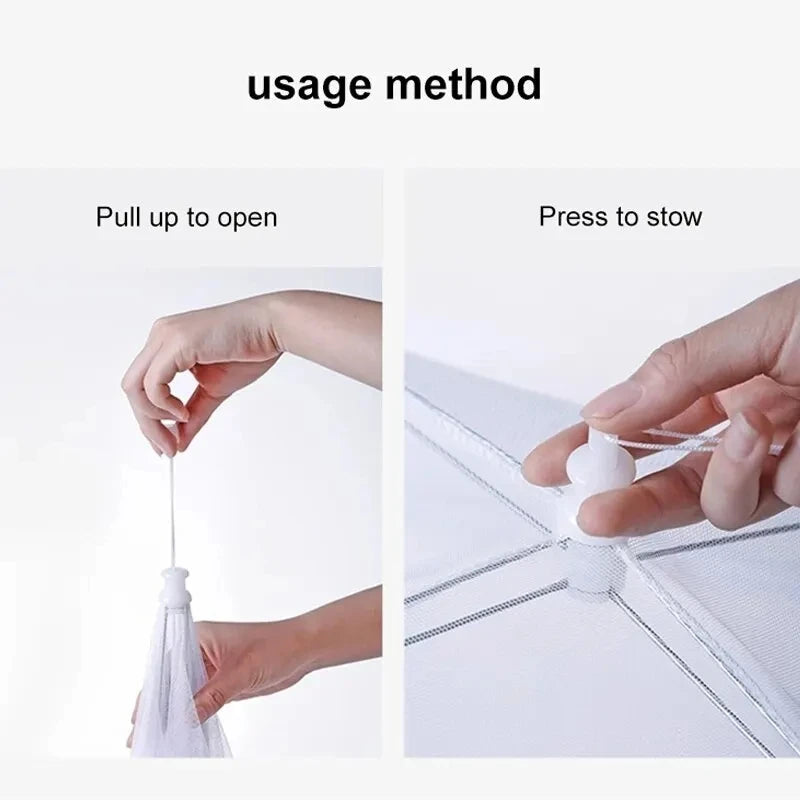 Food Cover Mesh, Folding, Washable, Tables Cover , Insect Proof Protective Dish Covers.