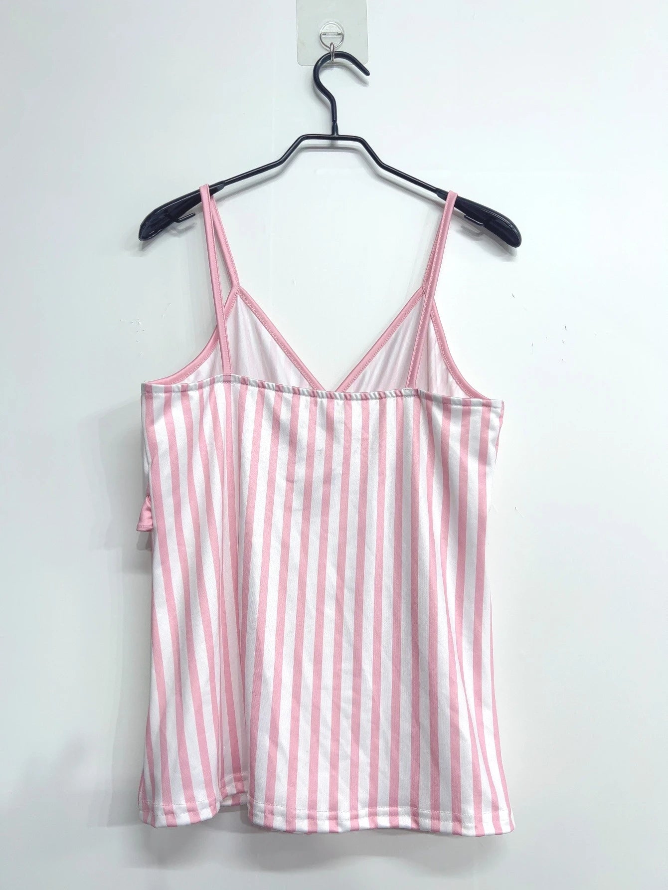 Women/girls Summer Fashion,  Sweet Bow with  Stripe Print.  Crop Tops, Vintage Cute,  Sleeveless Shirt,  Camis