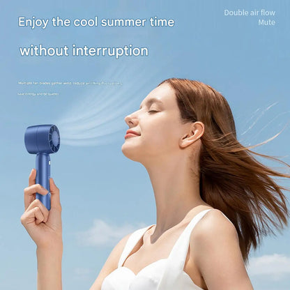 Turbo handheld small fan  for USB charging., BLUE is most available but all are stocked.   Mini outdoor portable,  lightweight desktop stand with long-lasting battery life