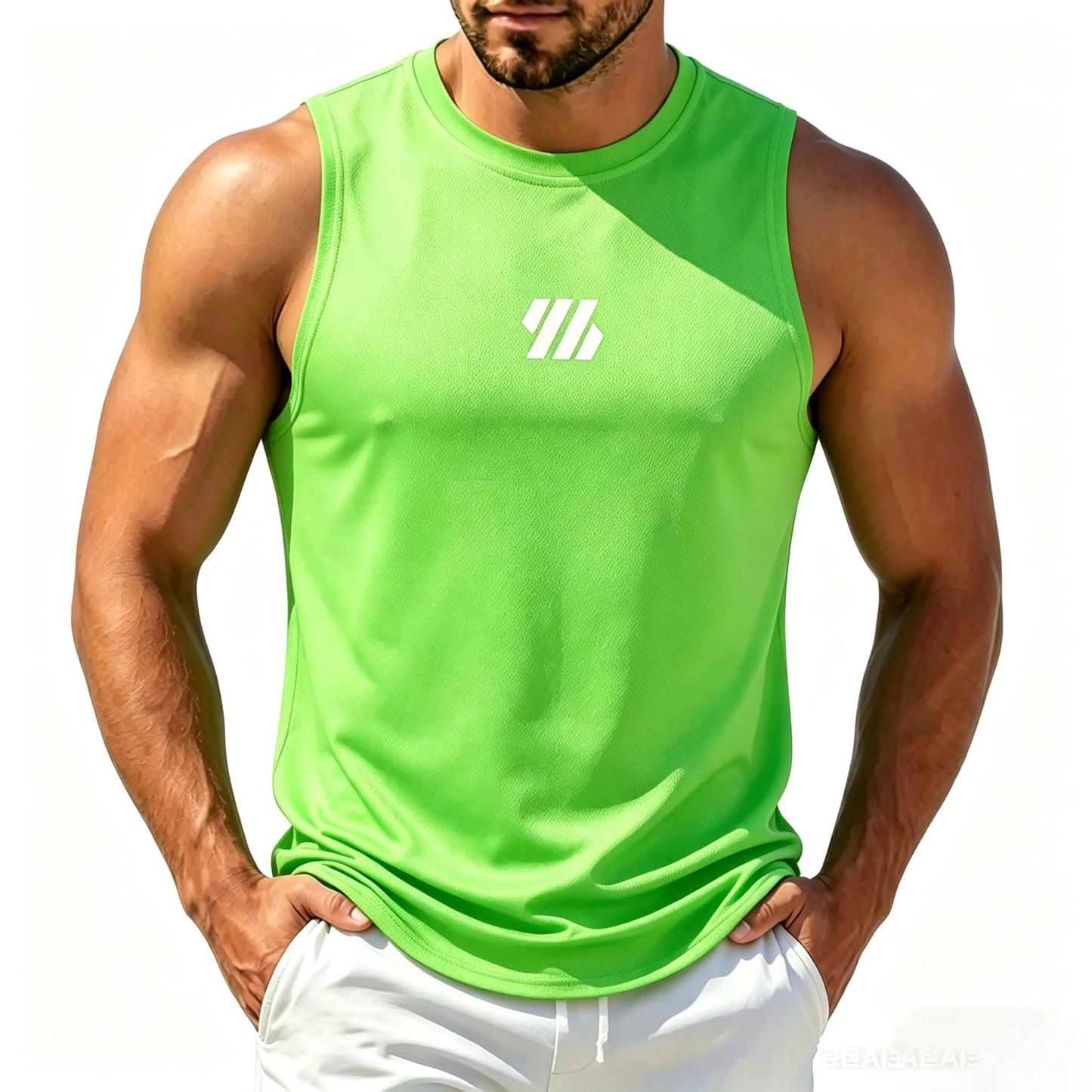 Men's Casual Fitness Tank Top. .  Sportswear Sleeveless Shirt. Mesh Breathable Tops.  Sports Vest Undershirt Mens sizing has to go UP 2 (TWO) SIZES for USA and EURO  SIZING.  NO RED Available!!!!