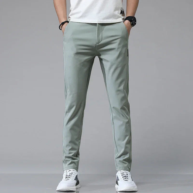 Spring /Summer Ultra-thin Men's Stretch,  Slim,  Straight,  Casual Pants.   High Quality Fashion and  Breathable Golf, Sport, Trousers
