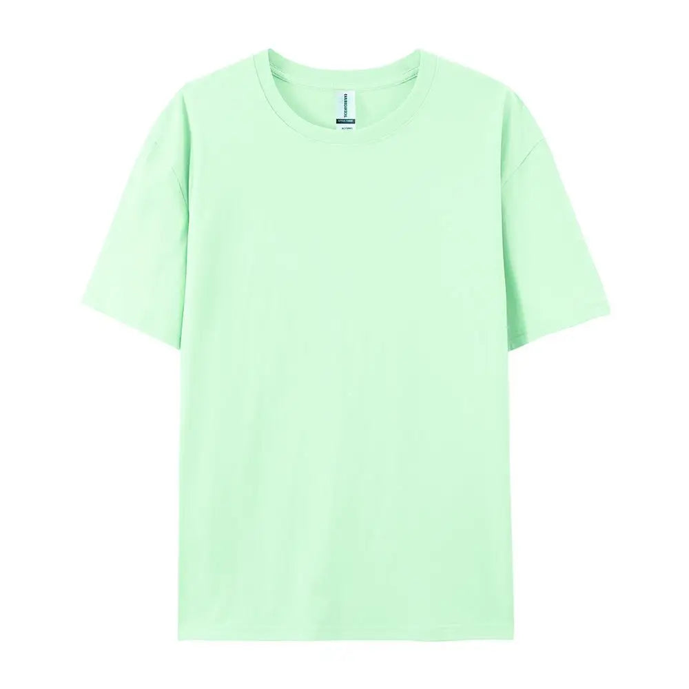 100% Cotton Solid T-shirts for Men / Woman, older Teens, Short Sleeve Fashion Brand Trend,  Casual Soft Clothing Tees,  Customized Products,  Summer Tops, ,