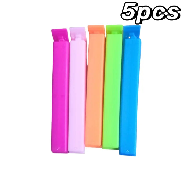 5-30pcs Colorful Sealing Clips.  Moisture-Proof,  Fresh-Keeping Snack Bag SealClamp s for any Bags (Reusable Kitchen Accessory)