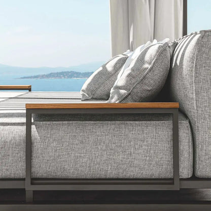 Metal Balcony Furniture Set, Mediterranean Luxury Home, Leisure Terrace Furniture with Cushions for Garden.  Availability From Army Green, Less BLACK, even LESS Blue. Not much time left on this outdoor grouping