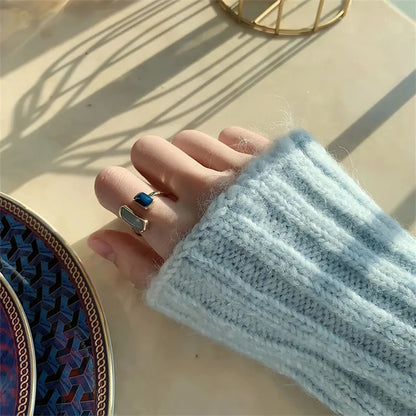 Adjustable Colorful Drip Glaze Ring  for Women to pair with a Fashion  bracelet.   Geometric Gold Colour Metal Rings for MOTHERS DAY Gift to complete the ensemble.