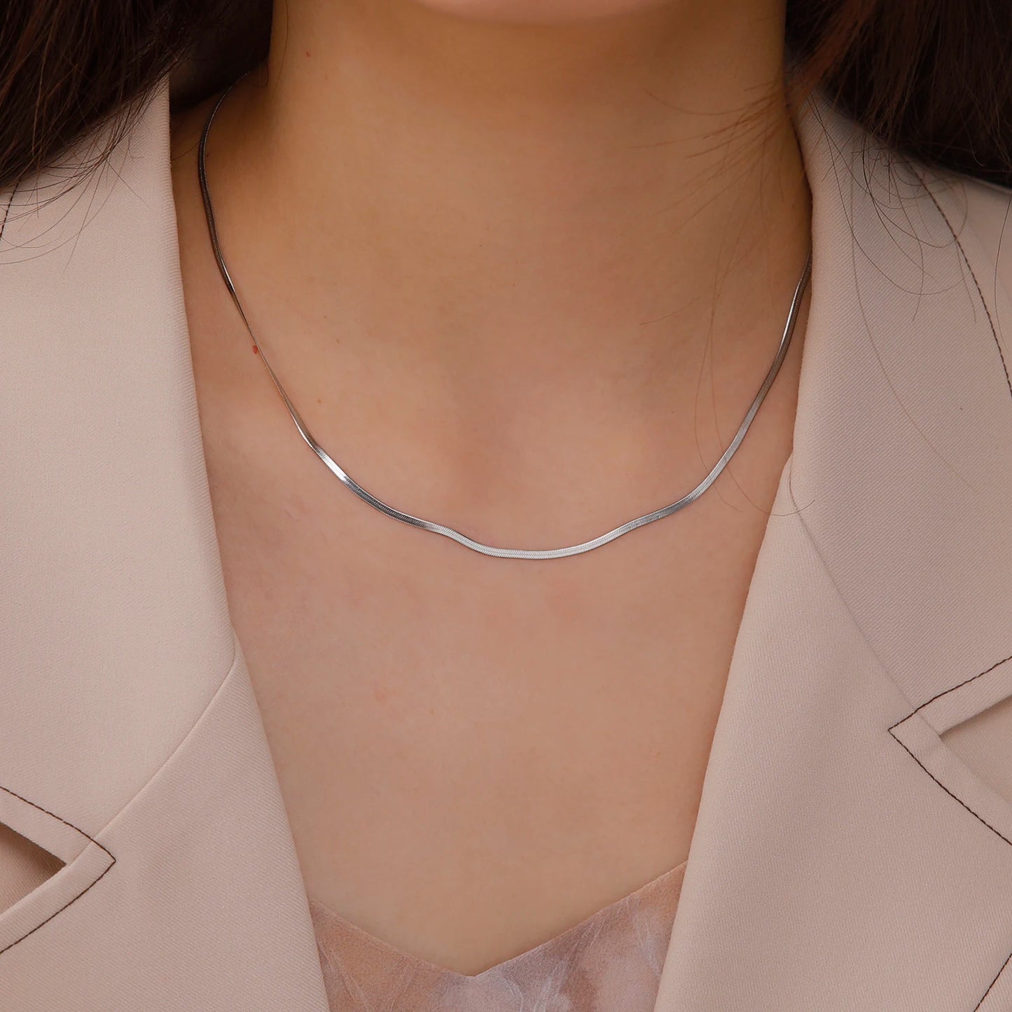 Stainless Steel Snake Chain Necklace for Women /Men of Gold Color  with Herringbone Choker,  Neck Chains 2026 Trend Jewelry Gift.  Perfect Gift for MOTHERS and FATHERS DAY