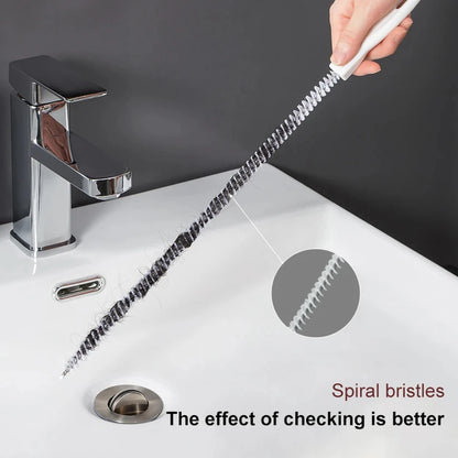 Pipe Dredging Brush hair colloection.  Sewer Sink Cleaning Brush /Drain Cleaner,  Flexible  tool