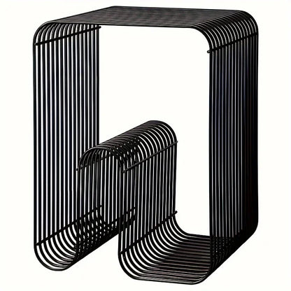 Modern Scandinavian Metal Coffee Table  for Storage,  Magazines and Books, etc