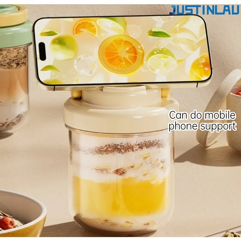 8.5 cm or 12.5 cm, Portable Salad Cup with Stainless Steel Spoon, Thick Glass Breakfast Cup Sealed for Students Breakfast