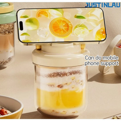 8.5 cm or 12.5 cm, Portable Salad Cup with Stainless Steel Spoon, Thick Glass Breakfast Cup Sealed for Students Breakfast