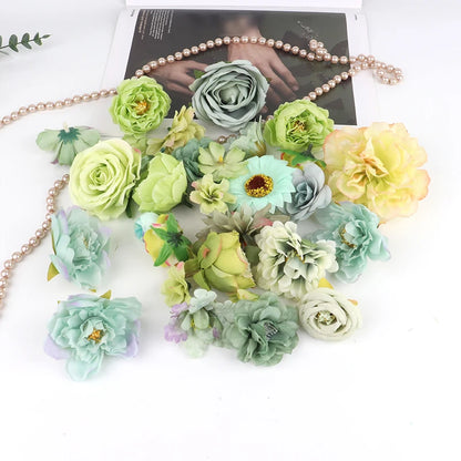 20Pcs Artificial Floating flower Curtain Wedding Couple Photo  Decorations DIY Floral Design Craft Supplies Home Party Decor
