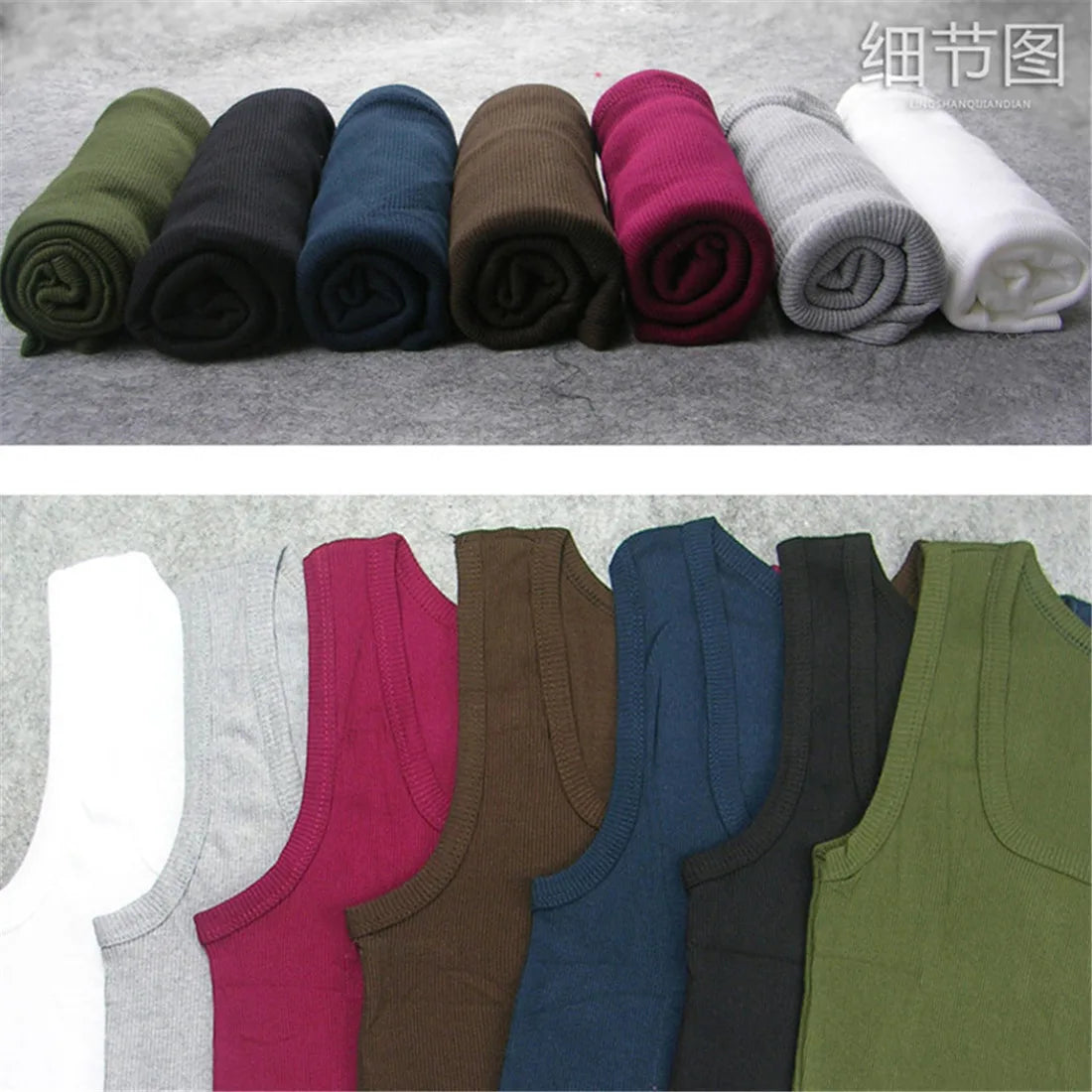 Men's Pure Cotton Tight Vest, Casual Sports Tank Tops,  Sleeveless Basic Tops, Quick Drying Bodybuilding Vest