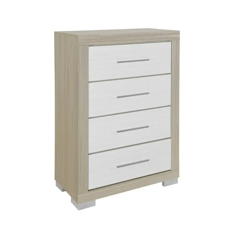 5-Piece Natural White King Bedroom Set