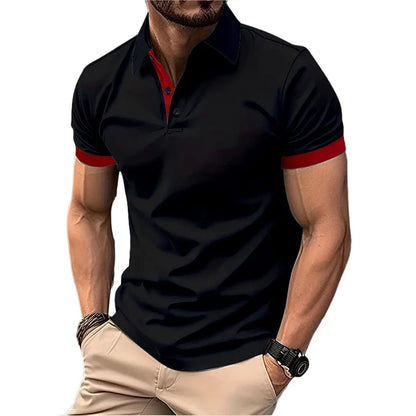 Summer Short Sleeve Polo Shirt for Men. Lots of  Stretch to the T -Shirts. Business Breathable, Lightweight Sweater