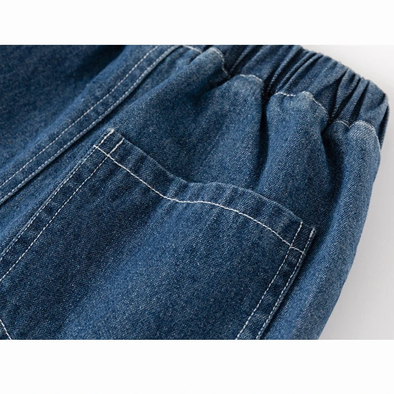 Toddler KIDS Denim Shorts (1 to 2 3 4 5 6 7 Years ) Blue Kids  Jeans / Shorts,  Black Soft Cotton Childrens Short Pants