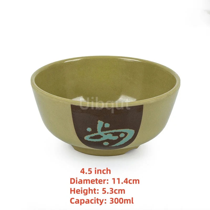 4.5 -5 inch 2 -10 piece set,  Break resistant Melamine Bowl for Thickened Flower Rice Soup or snacks.