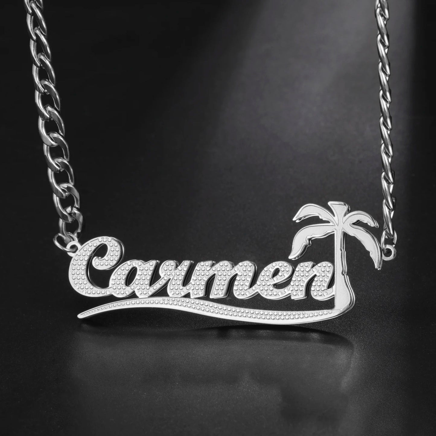 Sipuris Custom Name Necklace For Women Golden Choker Stainless Steel Personalized Corrosion Process Jewelry Wedding Gifts