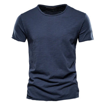 100% Cotton Mens T-shirt,  Casual, Soft,  Summer Thin T-shirts.   Men's Home Clothes,  O-Neck,  Short Sleeve,  Soild T- Shirt.