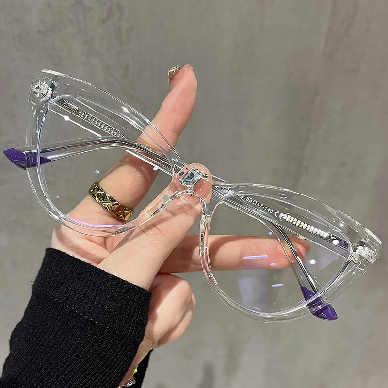 Stylish Cat-eye Frames for  Women.  Computer,  Anti- Blue Light Reading Glasses.  Also,   Customizable Prescription, Myopia /Hyperopia Glasses.