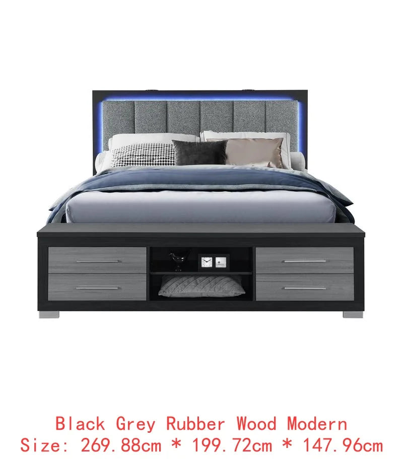 5-Piece Natural White King Bedroom Set