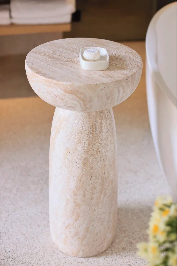Sofa High Side Table High Model B&B Living Room Faux Marble Coffee Table Design Art Corner Table Simple Modern