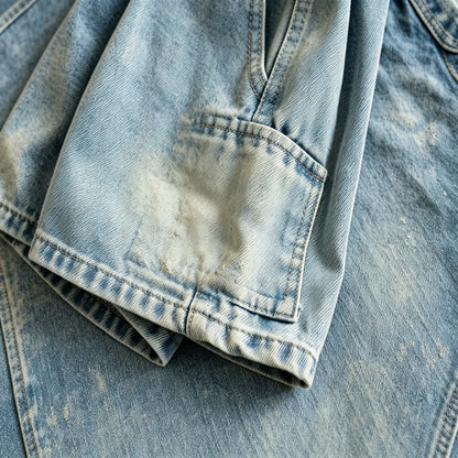 Kids Denim Cargo Shorts, 2-8Y,  Casual Summer Jeans /Bottoms  with Elastic Waistband.  Comfortable Childrens Outdoor Wea.