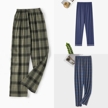 Men's Pajama Pants, Spring and Autumn Thin Trousers for Casual Summer. Large Sizes and Loose for Home or Outside