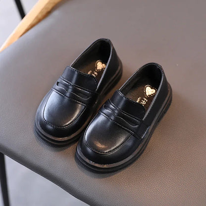 Children Leather Shoes for Boys /Girls /Kids Loafers,  Slip-on School Flats, for Dress Occasions 21-36