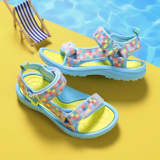 Summer Childrens Sandals , Baby Girls/Toddlers,  Soft Non-slip Princess Shoes,  Baby Cute,  Pearl Princess .