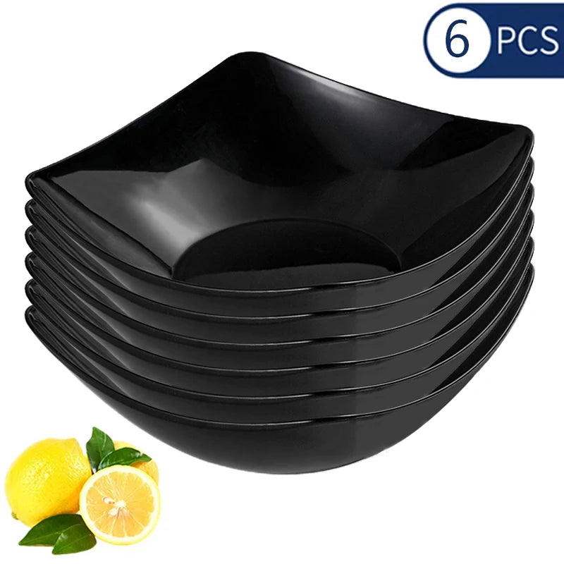 2/4/6pcs Nordic creative style special-shaped four-legged bowl,  suitable for serving.