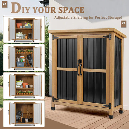 Outdoor Storage Shed, Garden Storage Cabinet