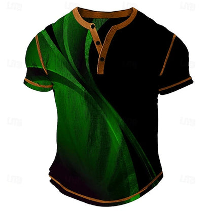 Summer Men's Breathable Polo Shirt Casual Relaxed-Fit,  Short-Sleeve Henley neck T-Shirt.  Classic Athletic-Style Men's Short-Sleeve. This is ASIAN SIZING so that means order 1-2 sizes larger if you normally wear US or EURO s