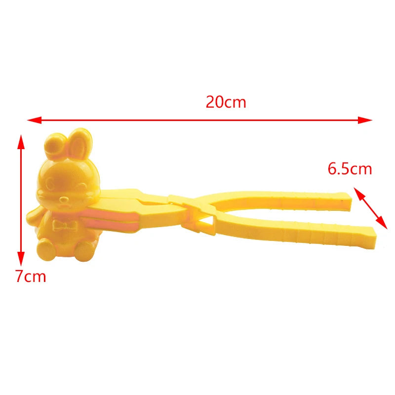 1Pc Duck Rice Mold DIY Snowball Maker Rice Ball Mold With Handle Winter Snow Toys Cute Animal Rice Shaper For Kids And Adults