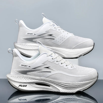 Marathon Men/Womens Sports Running Shoes,  Carbon Board Air Cushion, Breathable, Lightweight,  Comfortable,  Athletic Nonskid Sneakers