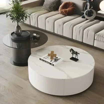 Coffee Table for Living Room Table, Nesting Neatly Round Coffee Tables,  Center Tables Living Room,  Balcony  Room Furniture