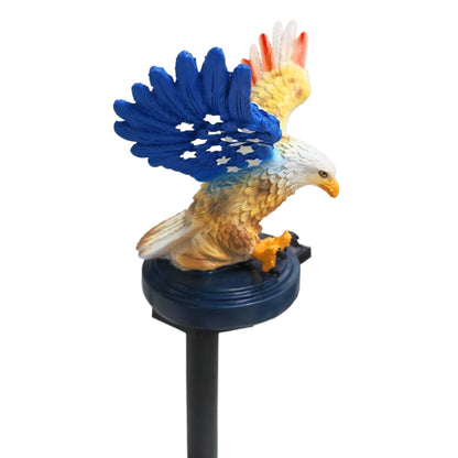 Eagle Solar Lights Waterproof Decorative Solar Powered Eagle Stake Lights for Lawn,Patio,  Yard.  Patriotic Decor.  Styles A and B are available.