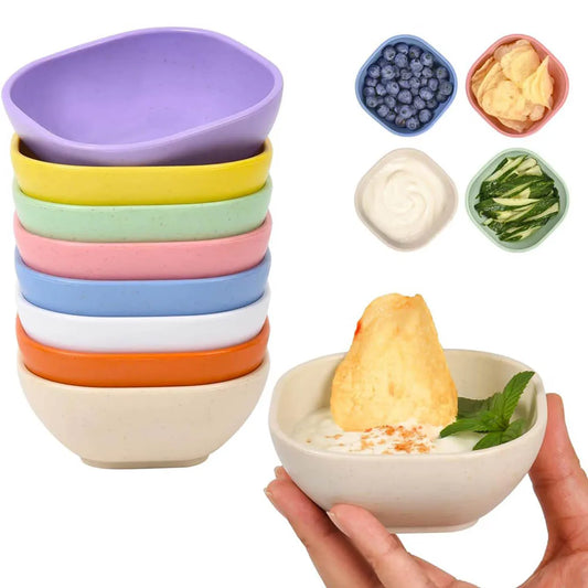 Small Bowls,4.5 OZ Assorted Colors  for Dipping Sauce,  Ice Cream, snacks.